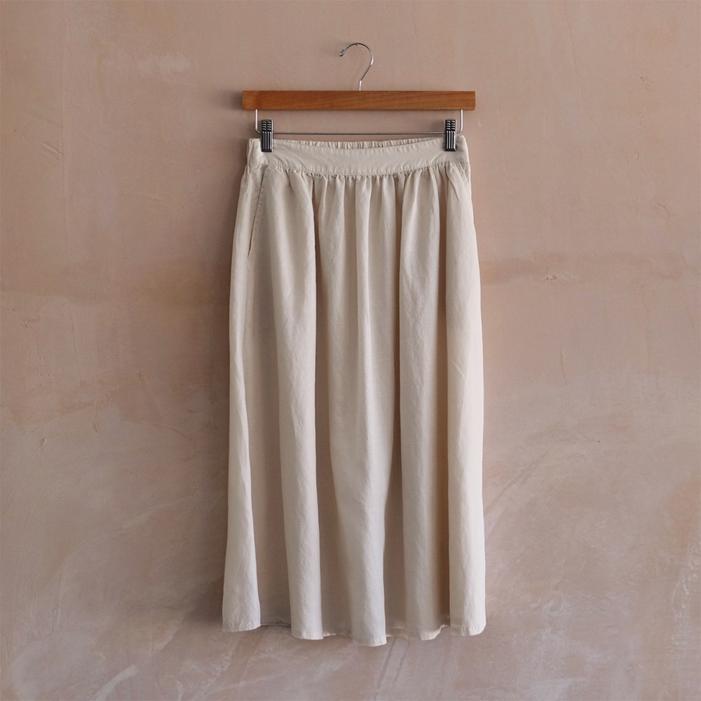 Cupro Skirt Cream